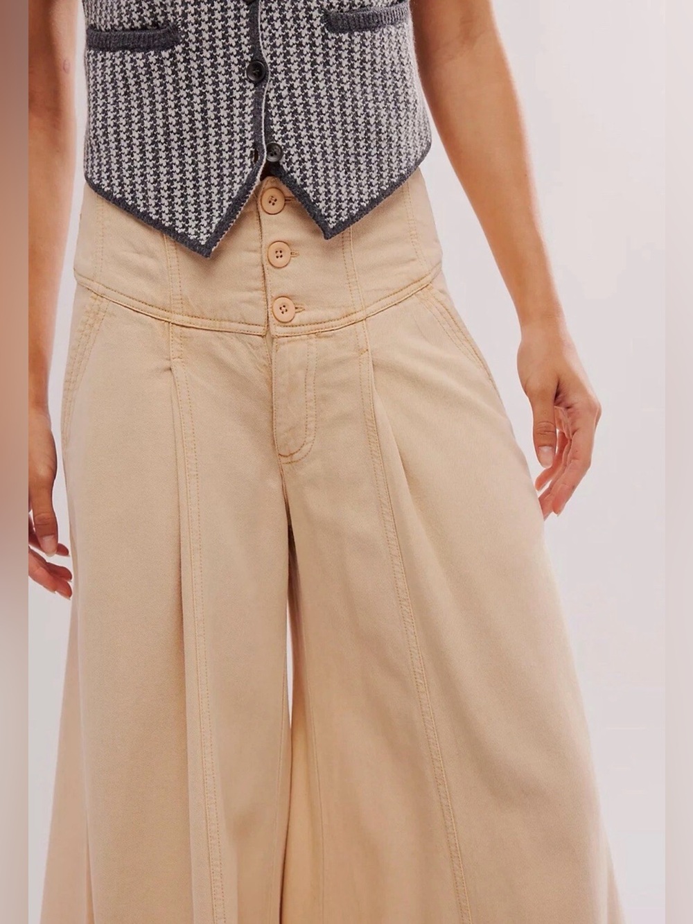 Free people maxed out Wide leg Trousers $148 - Picture 10 of 12